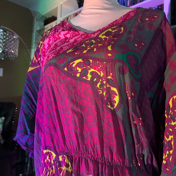 Colourful flowy hippie shirt - Picture 5 of 6